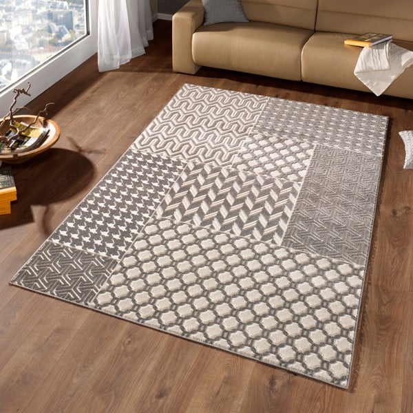Noblesse Patchwork Dark szőnyeg, 290 x 200 cm - Schöngeist & Petersen-image-1