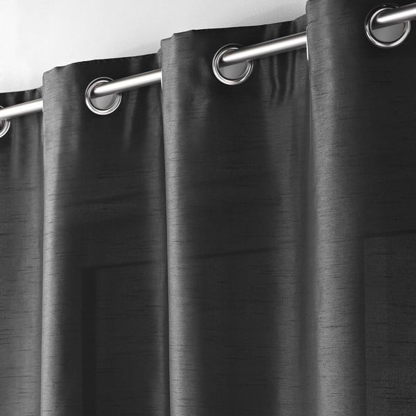 Sötétszürke mikroszatén függöny 140x240 cm Shana – douceur d'intérieur-image-2