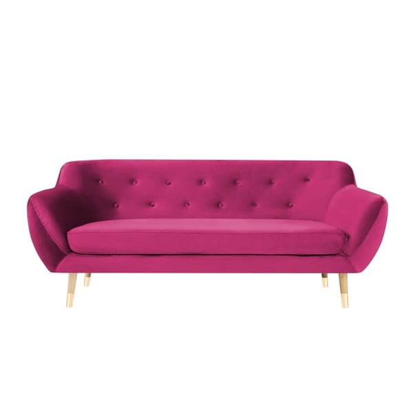 Amelie rózsaszín háromszemélyes kanapé - Mazzini Sofas