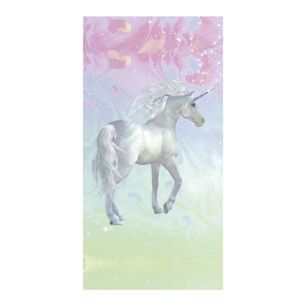 Unicorn strandtörölköző nyomtatott mintával, 75 x 150 cm - Good Morning