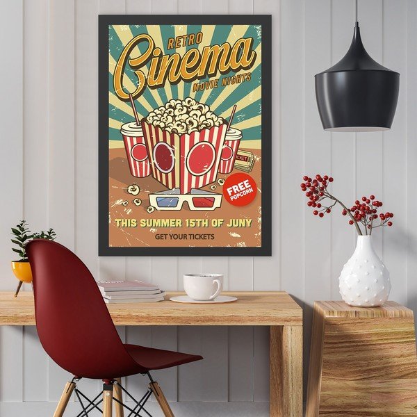 Kép 40x55 cm Retro Cinema – Wallity-image-1