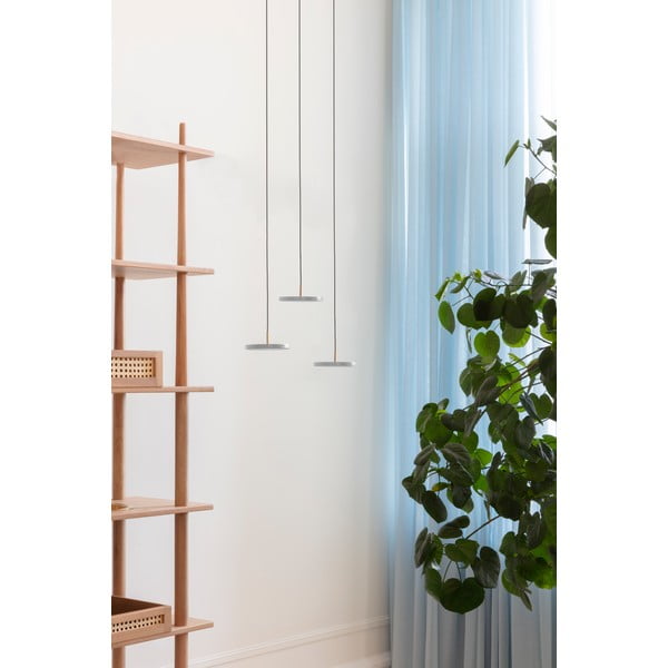 Világosszürke LED függőlámpa fém búrával ø 15 cm Asteria Micro – UMAGE-image-1