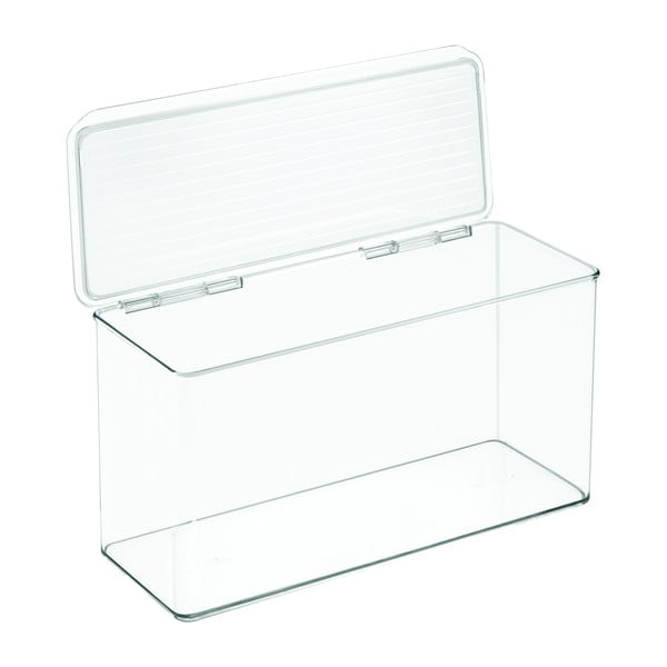 Átlátszó fedeles tároló, 14,5 x 34 cm - iDesign-image-2