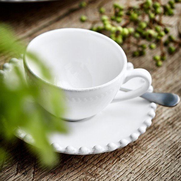 Fehér kőedény eszpresszó csésze 90 ml Pearl – Costa Nova-image-1