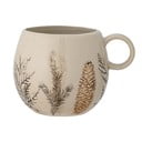 Bézs agyagkerámia bögre karácsonyi mintával 450 ml Hollie – Bloomingville