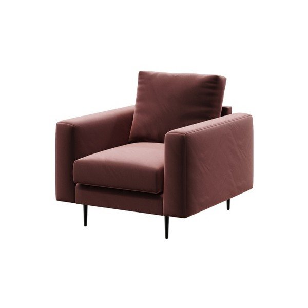 Levie sötét rózsaszín bársonyfotel - devichy-image-2