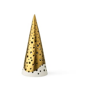 Nobili aranyszínű porcelán gyertyatartó, magasság 19 cm - Kähler Design