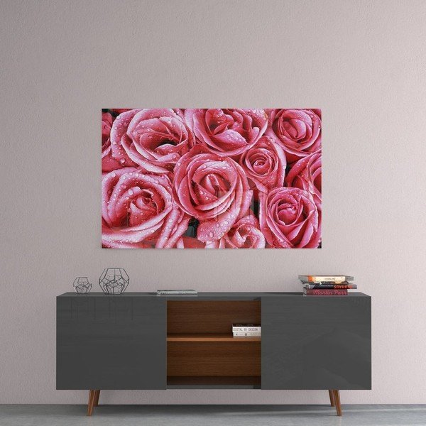 Pink Roses üvegezett kép - Insigne-image-1