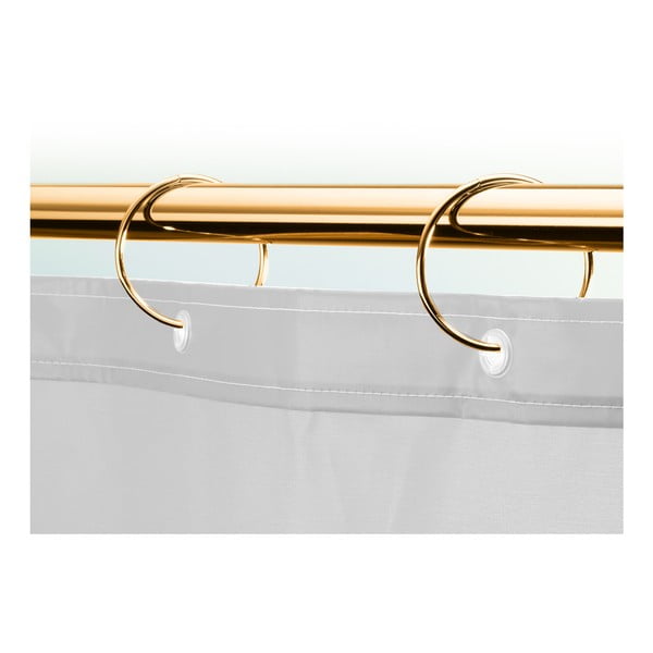 Matt aranyszínű zuhanyfüggöny karika szett 12 db-os Ringo Small – Spirella-image-2