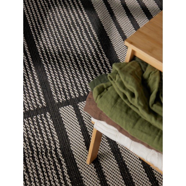 Fekete-krémszínű kültéri-beltéri szőnyeg 120x170 cm Haringey Allington – Ted Baker-image-2