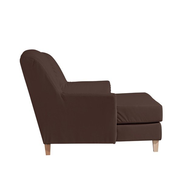 Judith sötétbarna műbőr fekvőfotel - Max Winzer-image-3