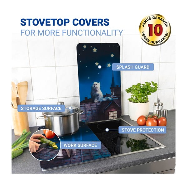 Edzett üveg tűzhely fedőlap szett 2 db-os 30x52 cm – Maximex-image-4