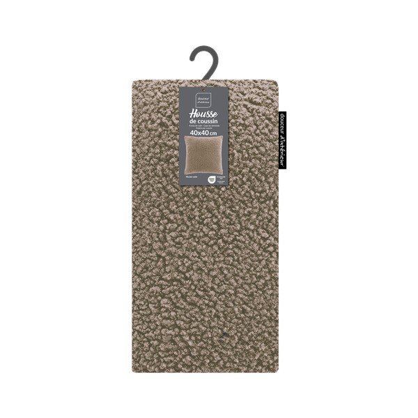 Sherpa párnahuzat 40x40 cm Woolen – douceur d'intérieur-image-3