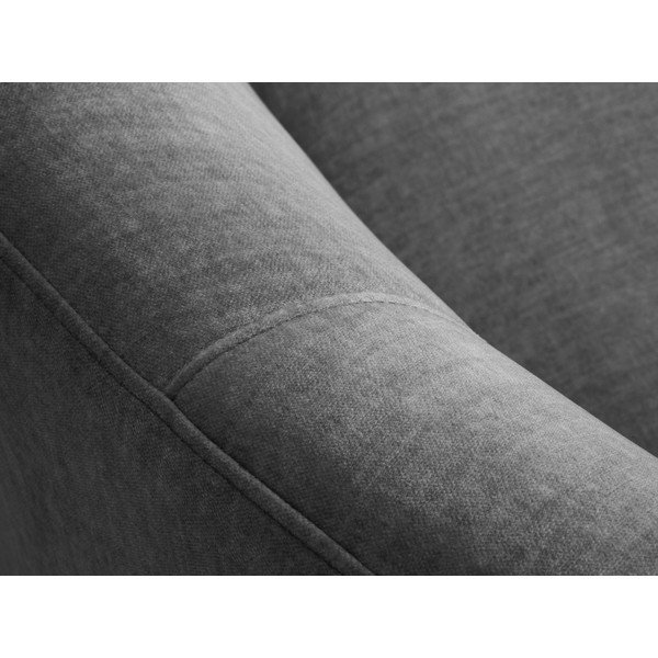 Debbie szürke bársony aszimmetrikus kanapé, bal oldali - Mazzini Sofas-image-1
