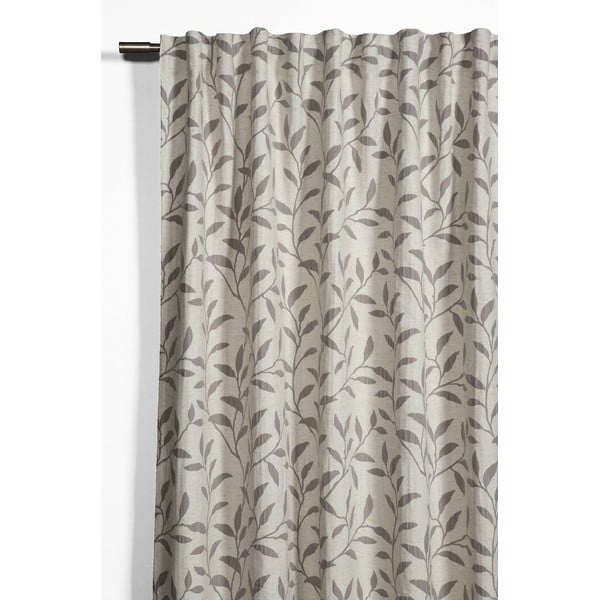 Szürke-bézs lenkeverék függöny 140x245 cm List – Sehlbach