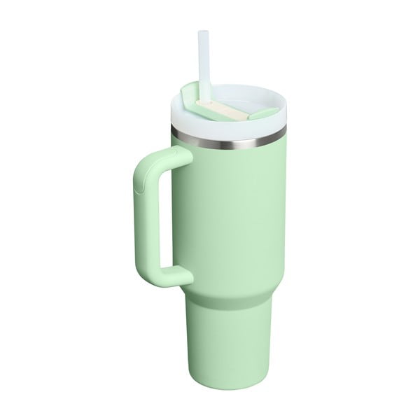 Zsályaszínű rozsdamentes acél termosz szívószállal 1,18 l Quencher H2.0 FlowState Tumbler Pistachio – Stanley-image-2