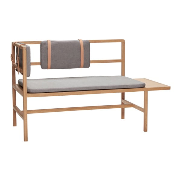 Oak Bench ülőpad párnával - Hübsch