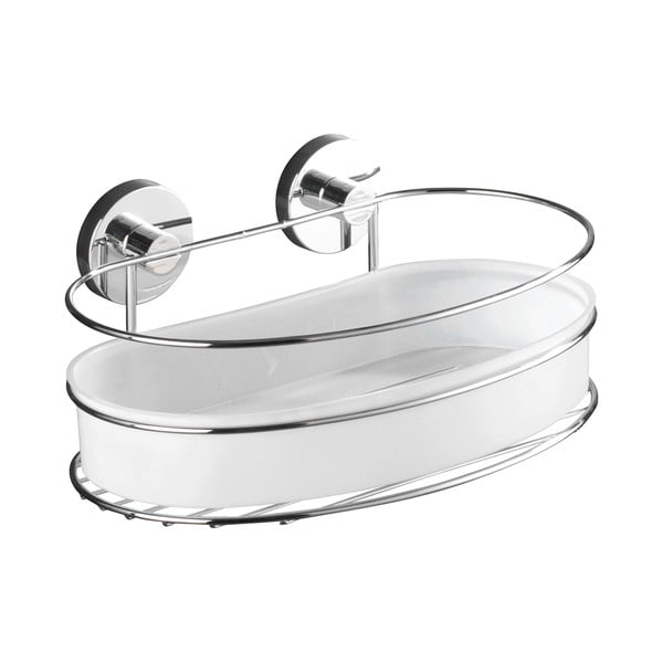 Fehér öntapadós fürdőszobai polc Milazzo – Wenko-image-2