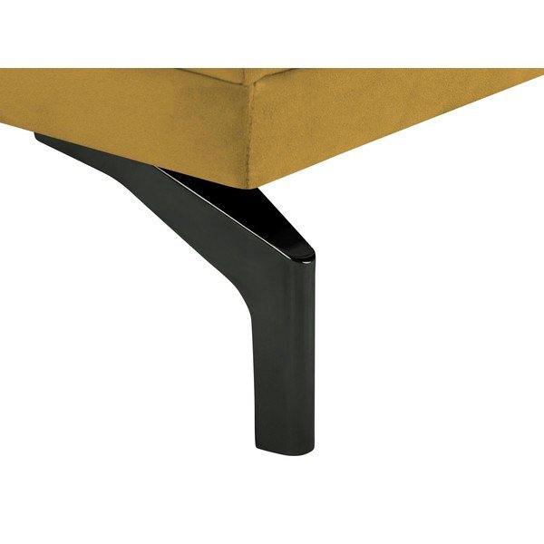 Jupiter sárga háromszemélyes kanapé, fekete lábakkal - Windsor & Co Sofas-image-4