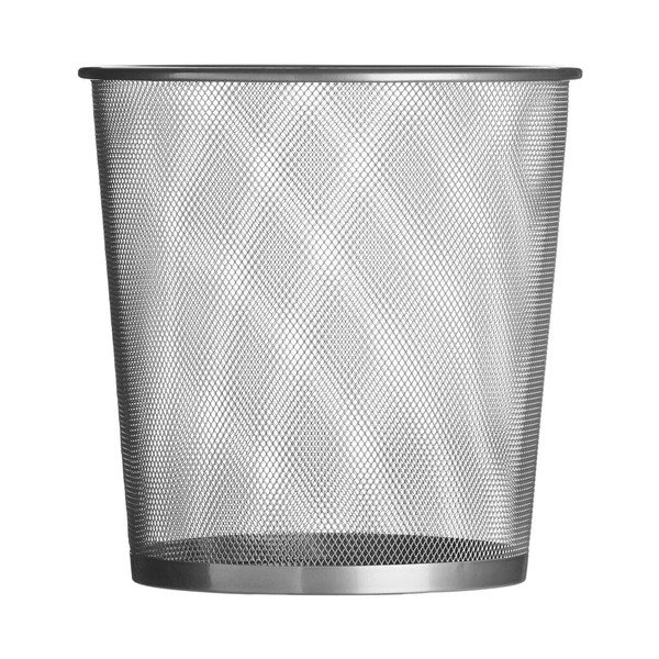 Matt ezüstszínű fém irodai szemetes 12 l Den – Premier Housewares