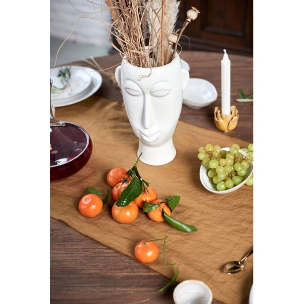 Mask fehér porcelán váza, magasság 27,2 cm - PT LIVING-image-1