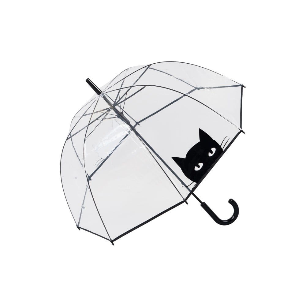Looking Cat átlátszó esernyő, ⌀ 85 cm -Ambiance