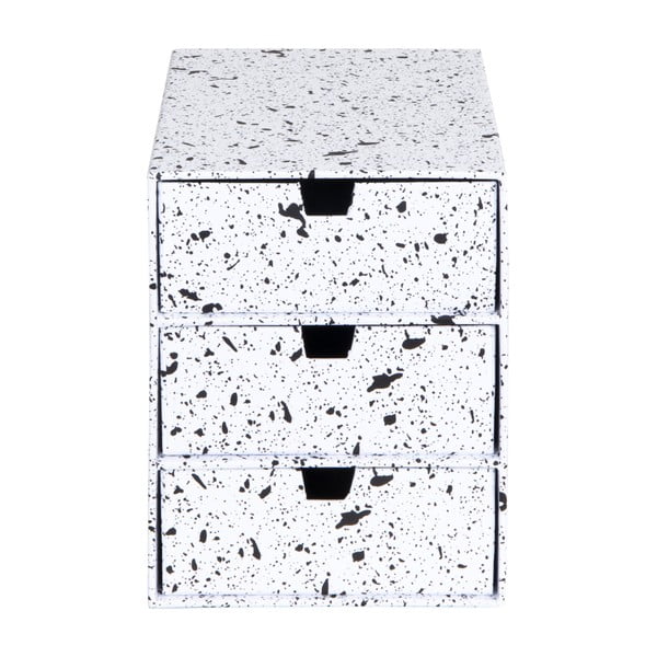 Ingrid fekete-fehér doboz 3 fiókkal - Bigso Box of Sweden-image-3
