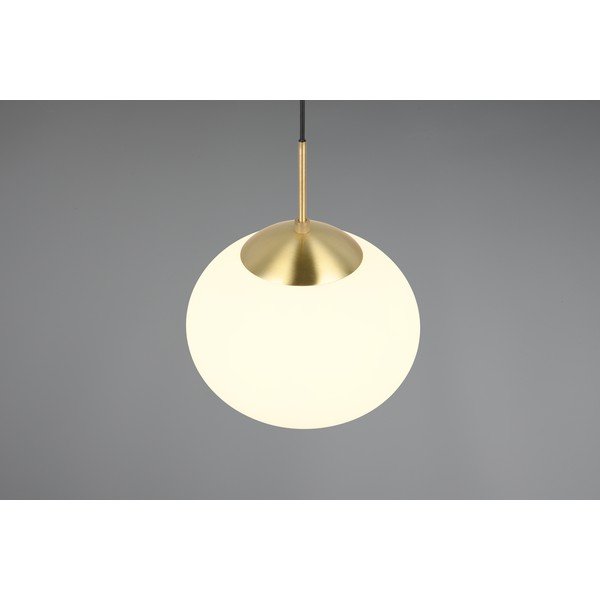 Fehér-aranyszínű függőlámpa üveg búrával ø 30 cm Fomento – Trio-image-2