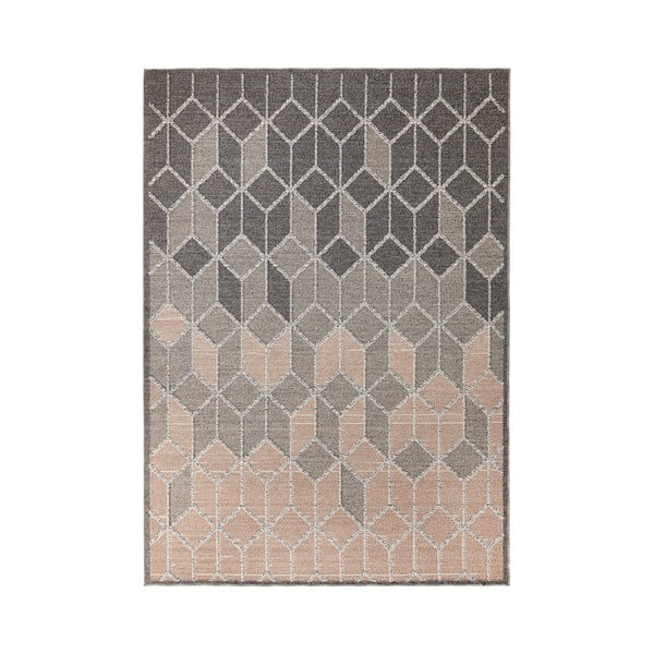 Dartmouth szürke-rózsaszín szőnyeg, 200 x 290 cm - Flair Rugs