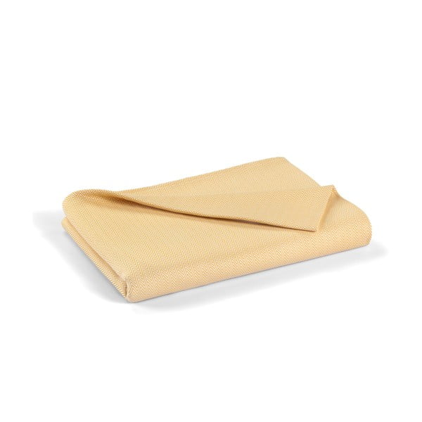 Sárga pamut ágytakaró franciaágyra 240x260 cm Lines - Mijolnir