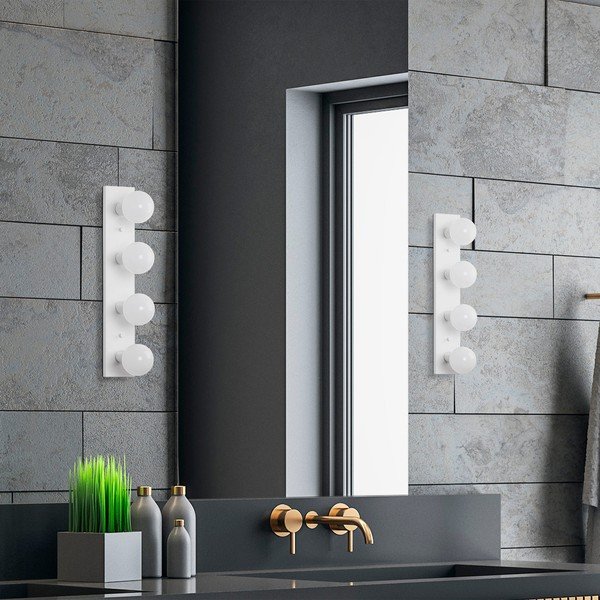 Fehér fali lámpa Mirro – Opviq lights-image-4