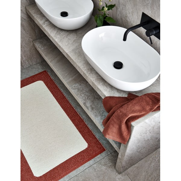 Téglavörös-krémszínű kültéri-beltéri szőnyeg 70x120 cm Ilda Brick – Pappelina-image-4