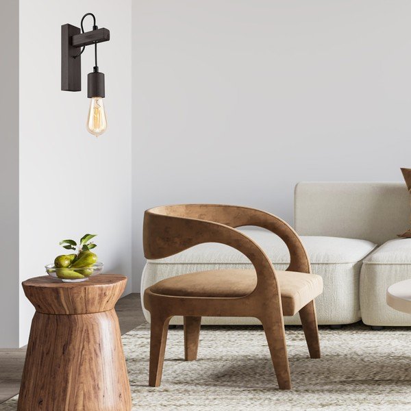 Fekete fali lámpa Leon – LAMKUR-image-1