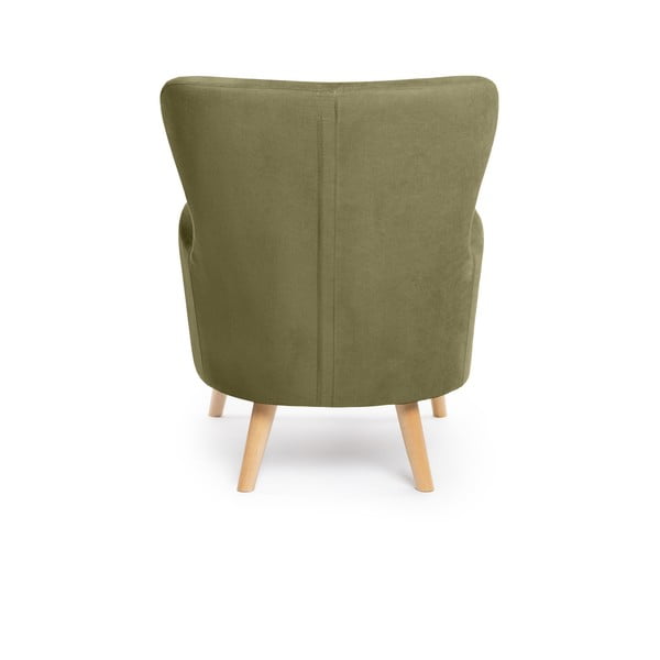 Zöld füles fotel Noemye – Bonami Selection-image-4