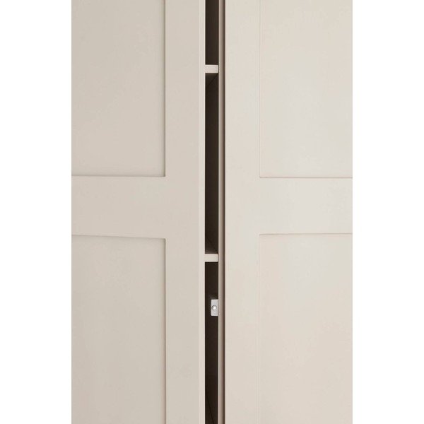 Szürkésbézs MDF függő ruhásszekrény 80x190x61 cm Ben – Ellos Home-image-2
