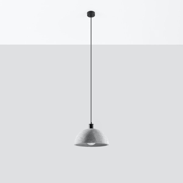 Szürke függőlámpa ø 30 cm Gonzo – Sollux-image-2