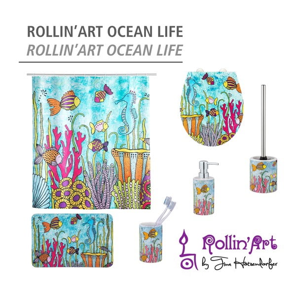 Textil fürdőszobai kilépő 45x70 cm Rollin'Art Ocean Life – Wenko-image-4