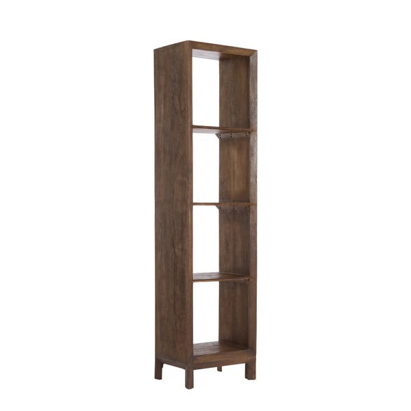 Natúr színű mangófa könyvespolc 48x190 cm Sondrio – Light & Living-image-2