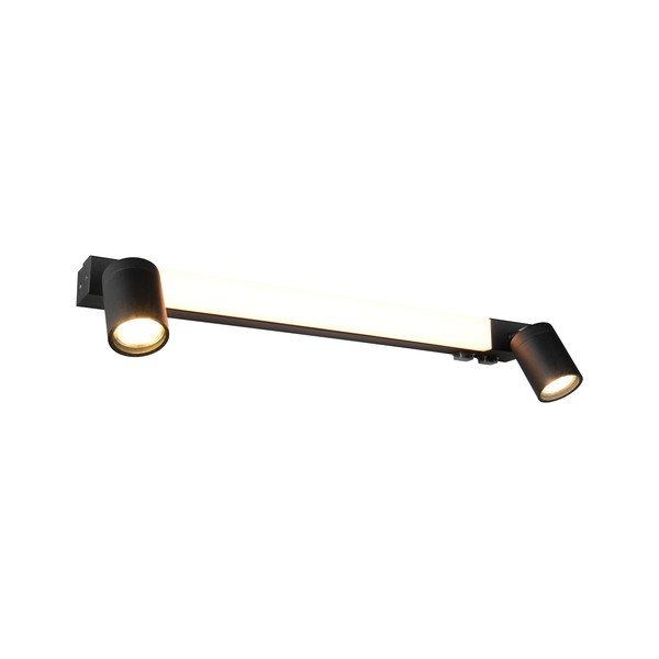 Matt fekete LED fali lámpa Enrico – Trio-image-2