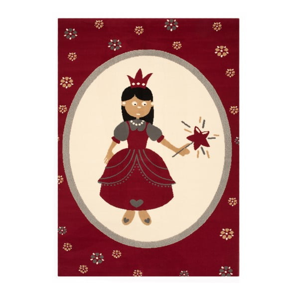 Princess piros gyerekszőnyeg, 140 x 200 cm - Zala Living