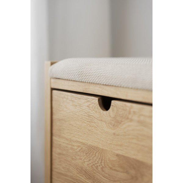 Natúr színű pad Hillmond – Rowico-image-1