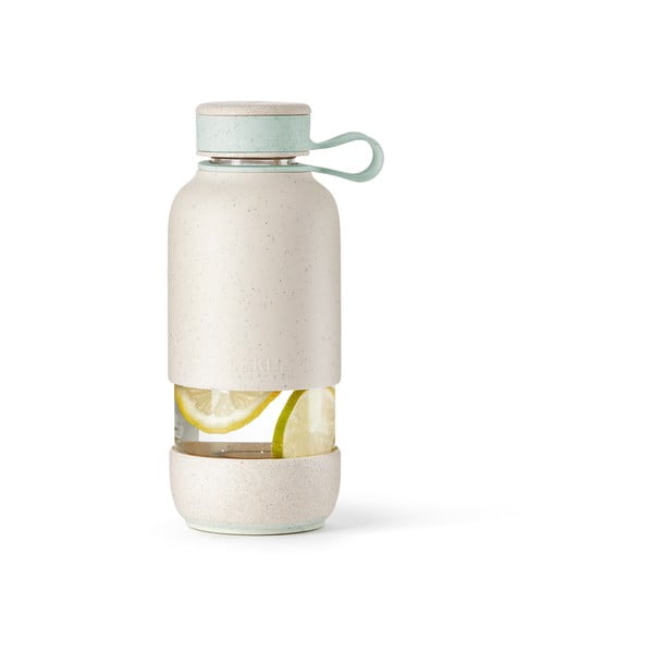 Krémszínű üveg utazó ivópalack 500 ml To Go Organic – Lékué-image-2