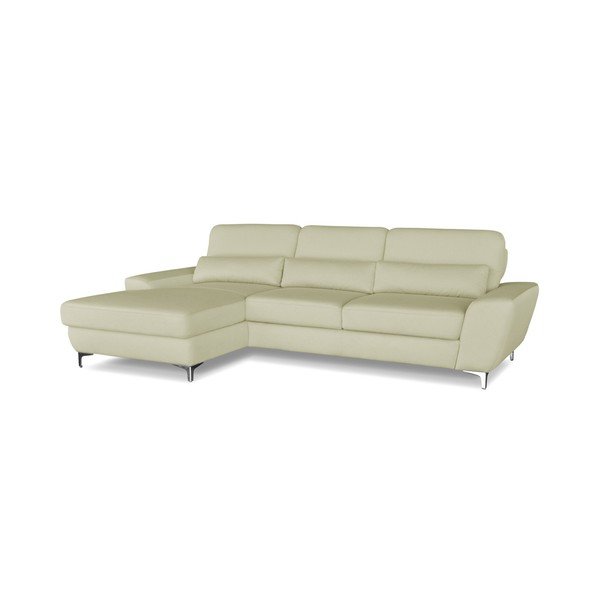 Omega krémszín kinyitható sarokkanapé, bal oldali kivitel - Windsor & Co. Sofas-image-1
