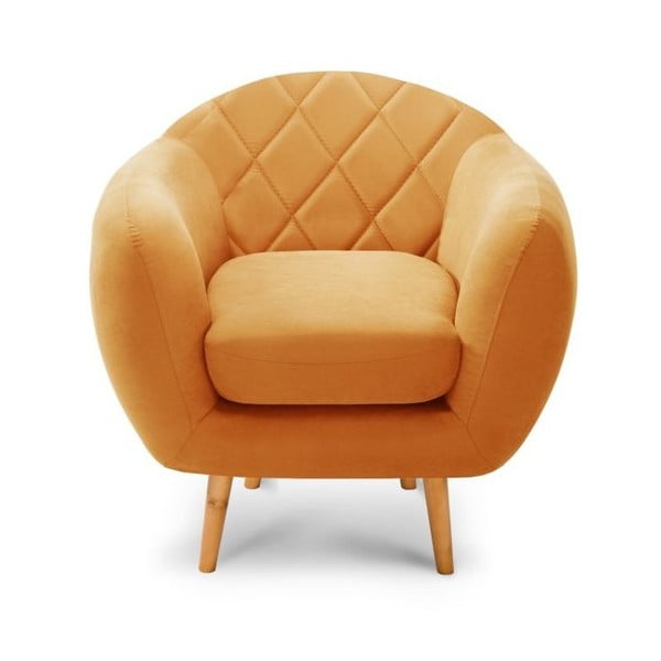 Diva narancssárga fotel - Scandi by Stella Cadente Maison