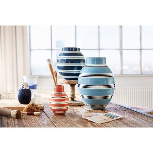 Nuovo kék kerámia váza, magasság 30 cm - Kähler Design-image-2