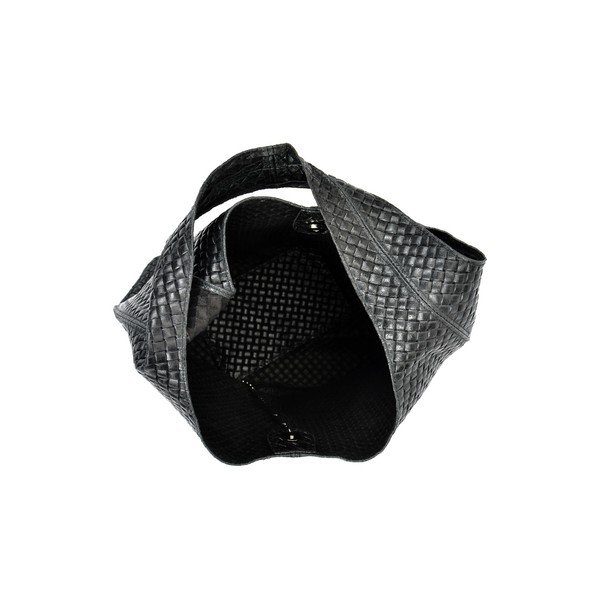 Barbara fekete bőr kézitáska - Mangotti Bags-image-4