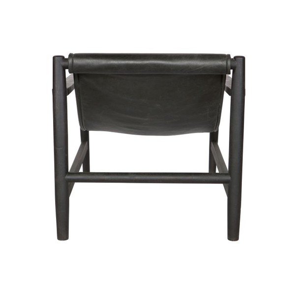 Sling fekete bőrfotel - BePureHome-image-1