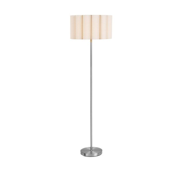 Bézs-ezüstszínű len állólámpa (magasság 150 cm) Wattom – House Nordic-image-3