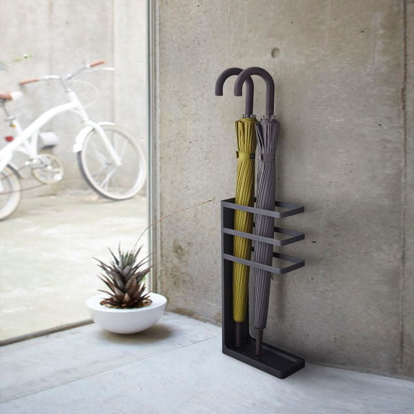 Slim Layer fekete esernyőtartó - YAMAZAKI-image-1