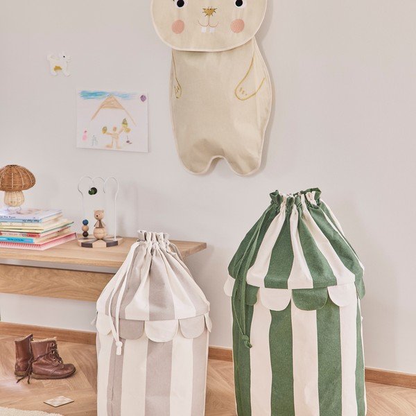 Krémszínű textil függő rendszerező 40x1x82 cm Darling Rabbit – OYOY Mini-image-2